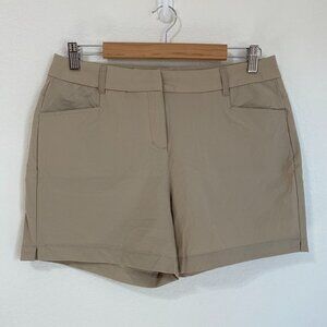 Willlit Khaki Stretchy UPF 50+ Golf Hiking Shorts Size 10